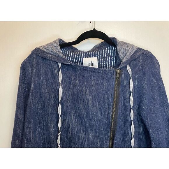 Cabi Blue Zip Adventure Anorak Jacket 5100 Size M - Picture 8 of 16